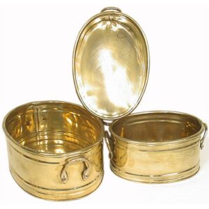 Planter Set of 3 - 6" 7" 8" Brass