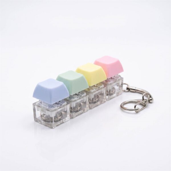 Stress-Relief Keyboard Keychain Portable Stress-Relief Charm