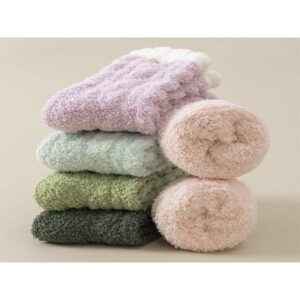 Rufia - Soft Pastel Fuzzy Lounge Socks