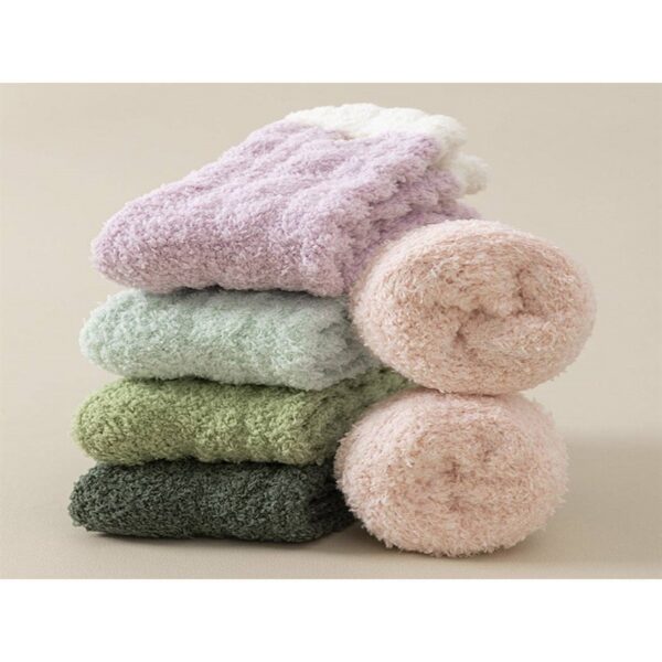 Rufia - Soft Pastel Fuzzy Lounge Socks