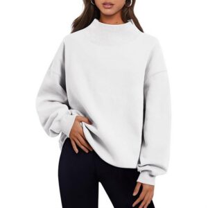 Pullover Mock Neck Fleece Sweatshirt